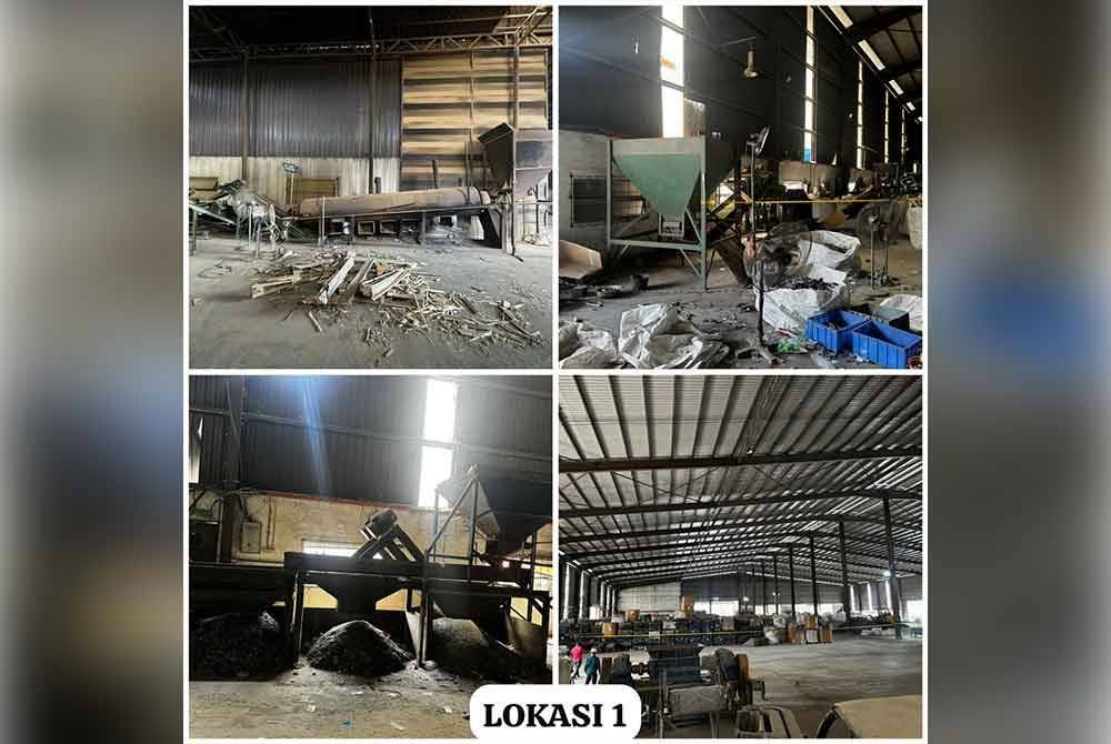 Serbuan mendapati pelbagai bahan elektrik dan elektronik yang ditemukan ini dikategorikan sebagai e-waste untuk dikitar semula.