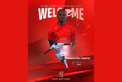 Penyerang import dari Brazil, Washington Brandao bakal memperkuatkan jentera serangan KDN FC pada baki saingan Liga Super musim ini. Foto Facebook KDN FC