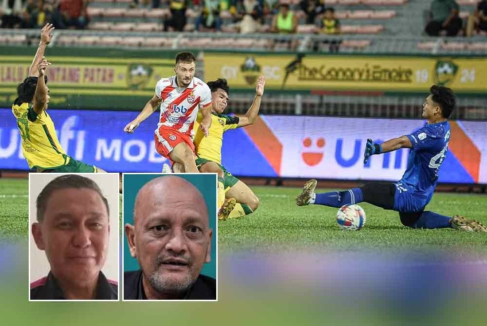 KL City dan Kedah antara pasukan yang dipalit isu tunggakan gaji. Gambar kecil dari kiri: Mohd Sadek (kiri), Pekan