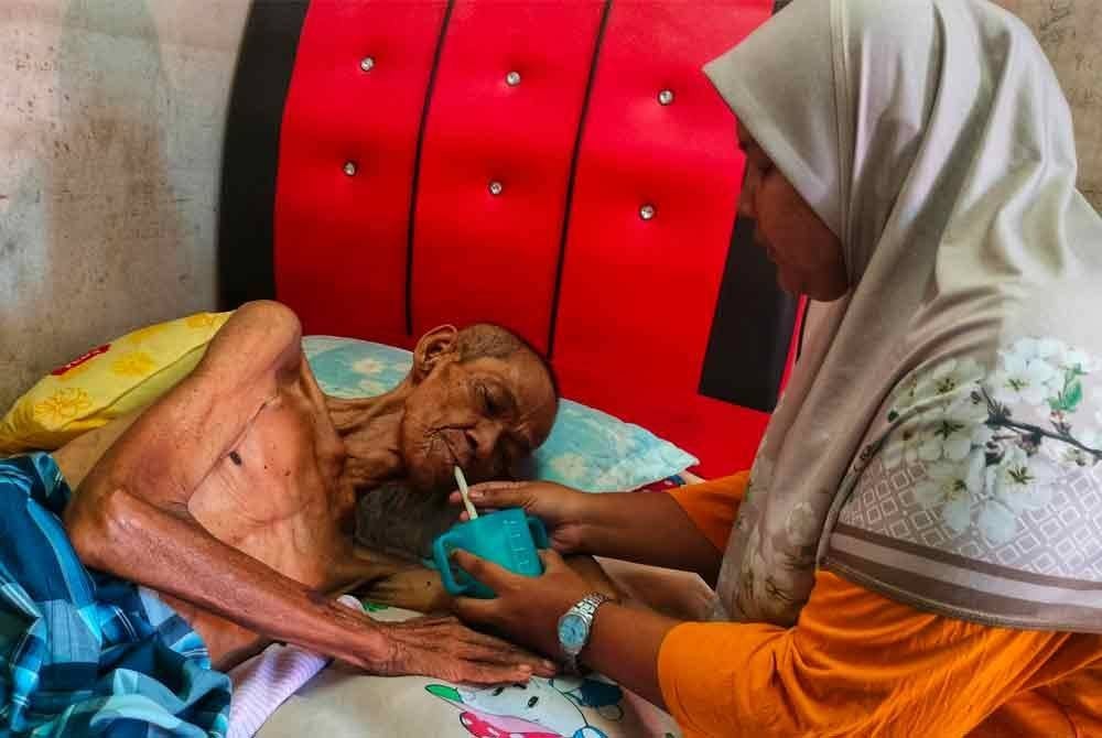 Keadaan Syukri yang terlantar akibat serangan jantung.