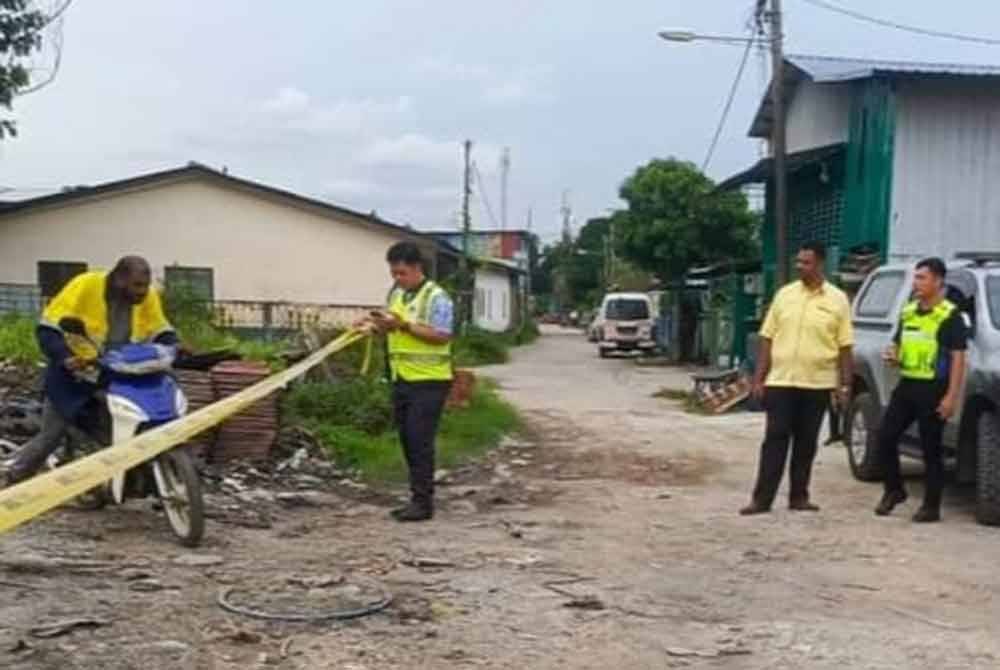 Kawasan berkenaan kini disita dan pemilik tanah akan dikenal pasti untuk tindakan