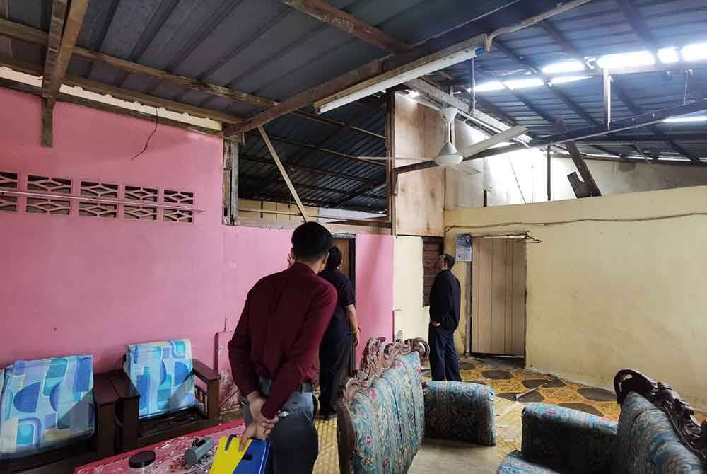 Bantuan maksimum RM5,000 untuk membaiki rumah rosak akibat ribut manakala kerosakan besar melebihi RM5,000 akan diuruskan MAIPs. Foto MAIPs