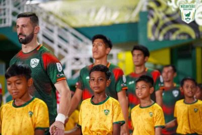 Kesebelasan utama KDA FC semasa aksi Piala Nusantara 2024. Foto KDA FC