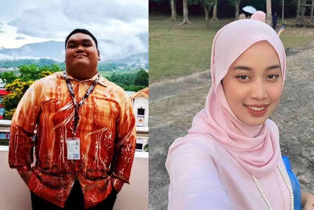 Muhammad Shahrul (kiri) dan Nur Alya Nazirah.