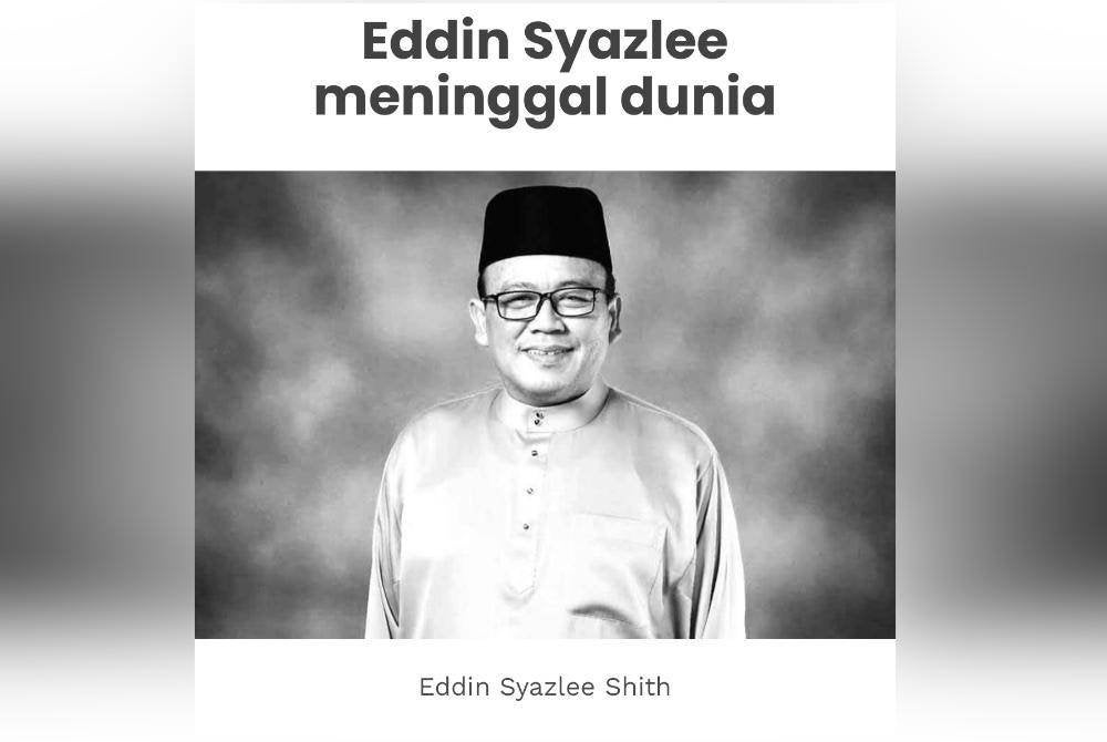 Eddin meninggal dunia di kediamannya di Taman Bukit Chedang, Seremban pada Jumaat.
