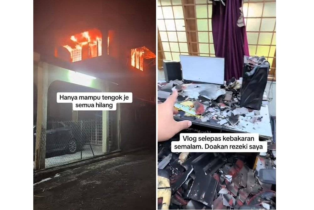 Tangkap layar hantaran video yang dimuatnaik Amad di TikTok pada Jumaat.