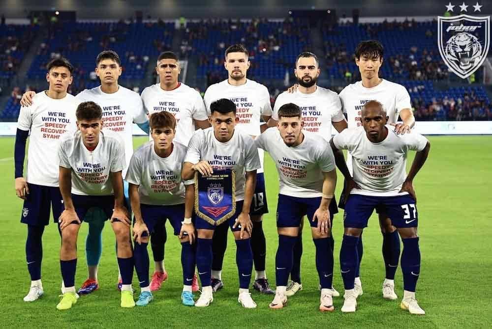 Kesebelasan utama JDT pada perlawanan berkenaan. Foto FB Johor Southern Tigers