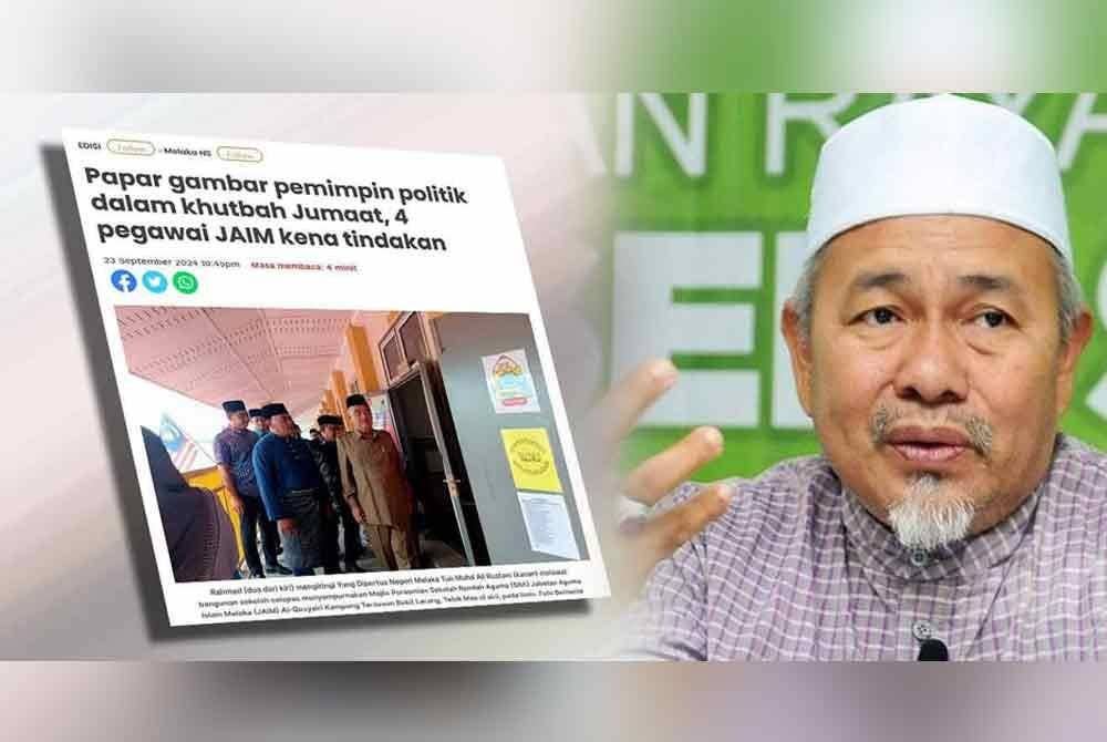Laporan Sinar Harian pada Isnin. Tuan Ibrahim (kanan).
