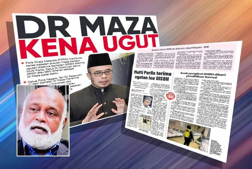 Laporan Sinar Harian pada Selasa. Gambar kecil: Shahul Hamid