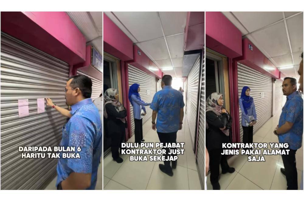 Asyraf Wajdi menerjah plaza Mara di bandar Kluang, Johor dan mendapati banyak premis tidak dibuka.