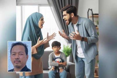 Banyak kes bapa culas membayar nafkah atas alasan mereka dinafikan hak melawat anak-anak oleh bekas isteri. Gambar kecil: Fazru Anuar