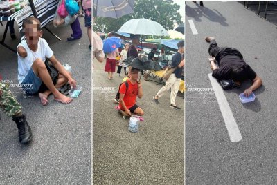 JIM menumpaskan sindiket pengemis jalanan OKU menerusi Op Serkap pada Isnin dan Selasa. Foto JIM Johor