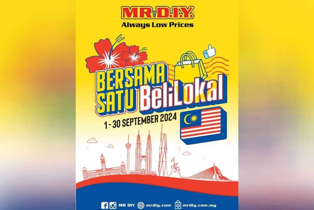 Kumpulan MR D.I.Y. (M) Berhad (MR D.I.Y) menerusi inisiatif ‘Bersama Satu Beli Lokal’ menampilkan lebih 60 produk buatan Malaysia.