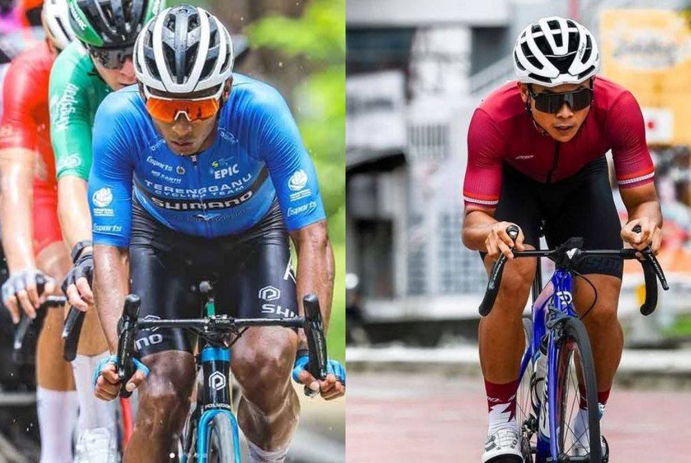 Peluang 'terhidang' buat Nur Aiman (kiri) sambar jersi putih manakala Izzat Hilmi naik podium dalam aksi LTdL 2024 yang memulakan kayuhan Ahad ini. - Foto: IG