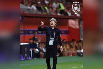 Bidoglio 'sukar' memilih kesebelasan terbaik bagi melayan kunjungan Kuching City FC, pada Jumaat. Foto Johor Southern Tigers