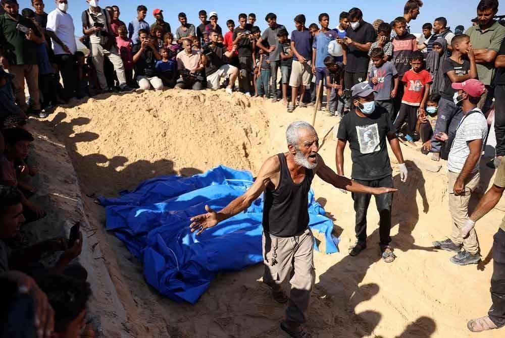 Seramai 41,391 rakyat Palestin terbunuh, dengan lebih 95,760 lagi cedera akibat serangan Israel sejak Oktober 2023. Foto AFP
