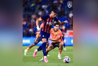 Bergson meledak gol sulung skuad Harimau Selatan. Foto Facebook Johor Southern Tigers