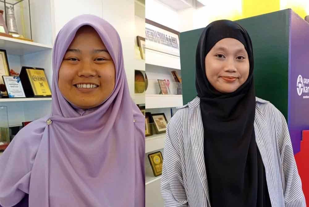 Siti Nur Fatihah (kiri), Nurien Aina