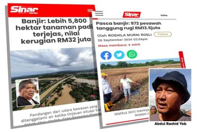 Laporan Sinar Harian pada Khamis lalu.