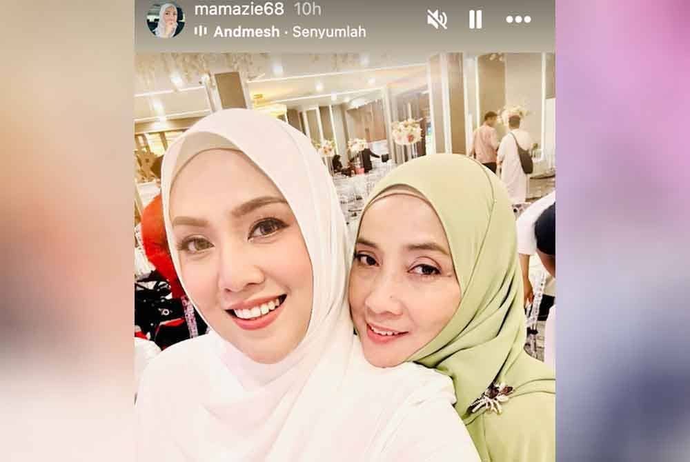 Fauziah turut berkongsi gambarnya bersama Shila.