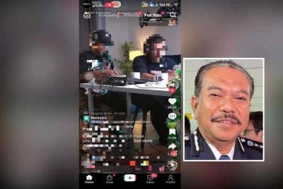 Tangkap layar audio siar yang memaparkan pengakuan wanita tersebut. Gambar kecil: Hamzah