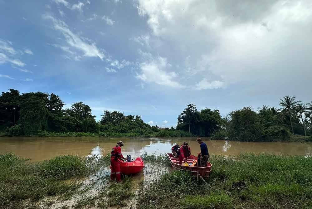Operasi pencarian dilakukan di sekitar lokasi sungai yang dipercayai tempat mangsa dicampak.