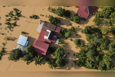 Jumlah mangsa di Kedah meningkat kepada 1,373 orang daripada 457 keluarga setakat 8 pagi ini. Foto Bernama