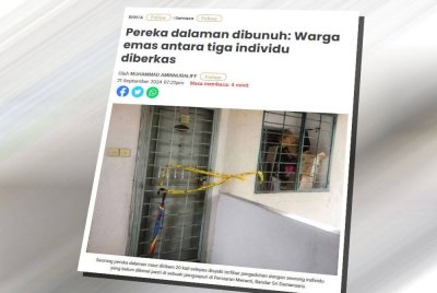 Polis menahan tiga lelaki berusia antara 50 hingga 61 tahun dalam serbuan di sebuah pangsapuri di ibu kota pada 21 September lepas kerana disyaki terlibat dalam kejadian itu.