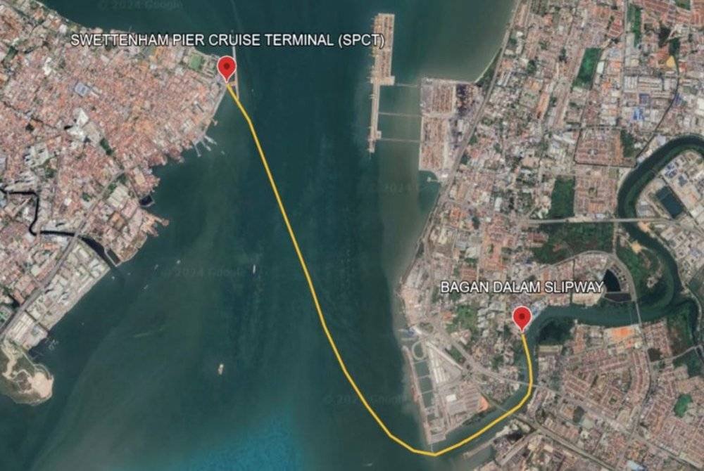 Laluan perjalanan feri ikonik dari Bagan Dalam Slipway ke SPCT.