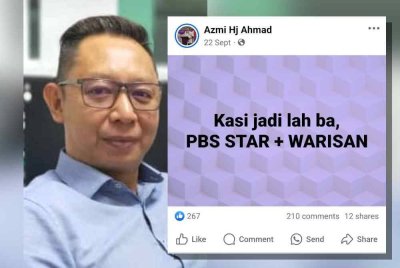 Tze Tsai menjelaskan bahawa hantaran itu adalah pandangan peribadi Azmi dan tidak mewakili pendirian PBS.