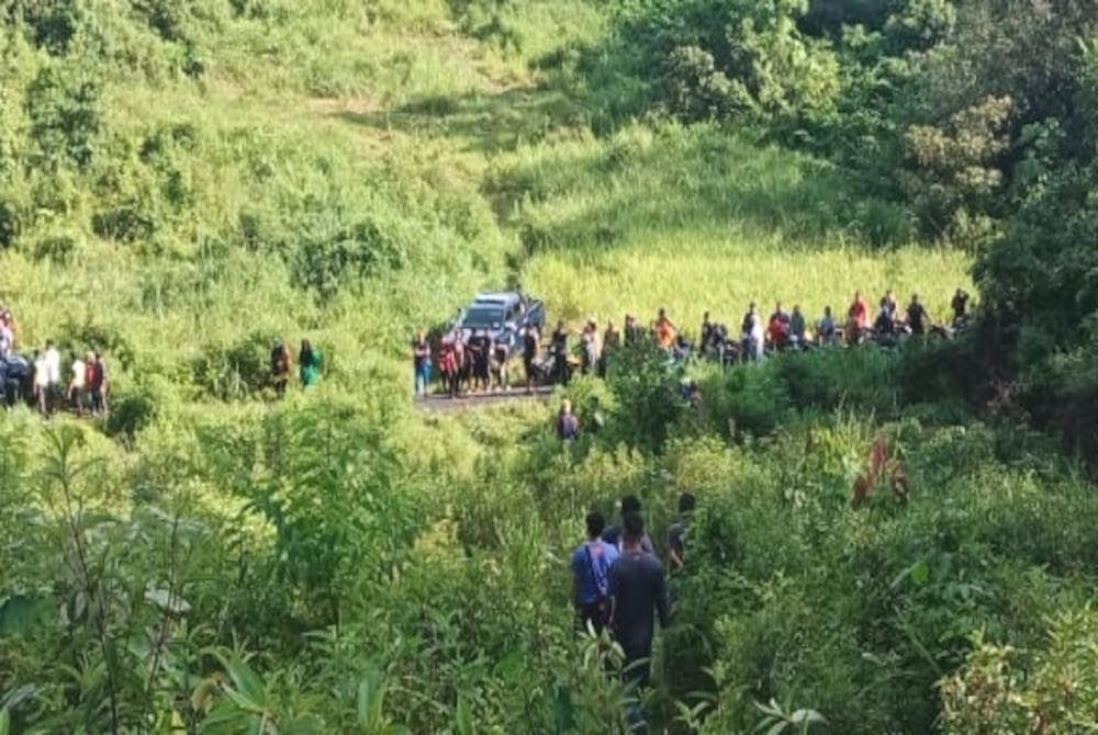 Lokasi mayat Musa ditemukan di sekitar kawasan kebun dekat Kampung Basung, Hulu Terengganu. Foto bomba