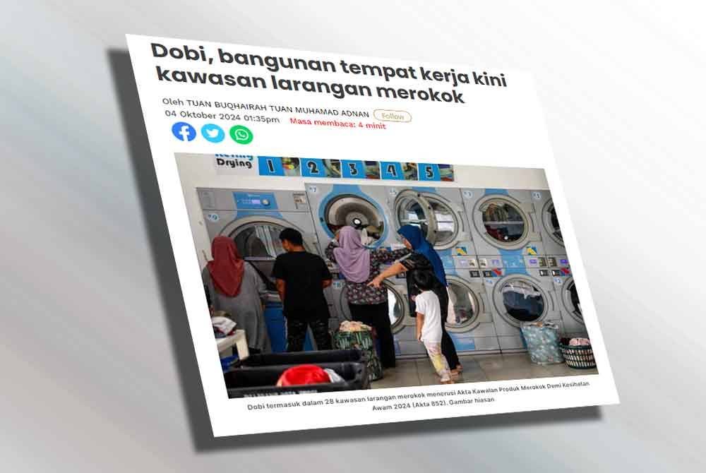 Tangkap layar laporan Sinar Harian pada Jumaat.