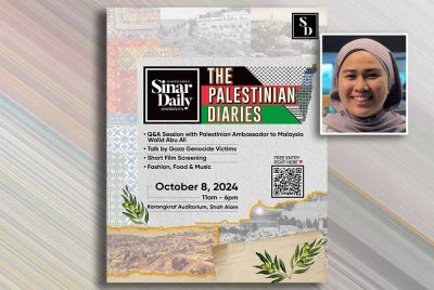 Duta Palestin tetamu istimewa 'The Palestinian Diaries' Selasa ini. Gambar kecil: Tasnim