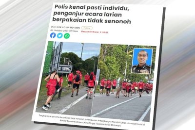 Laporan Sinar Harian pada Ahad.