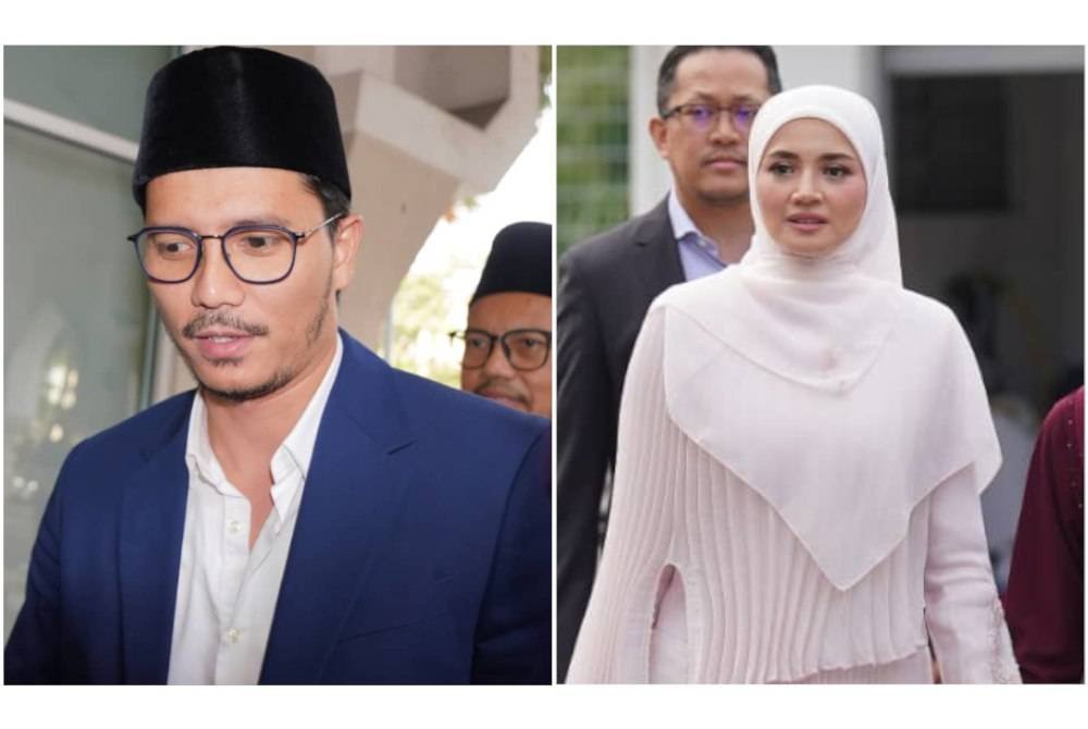 Pasangan pelakon, Fattah Amin melafazkan cerai terhadap isterinya, Fazura dengan talak satu, di Mahkamah Rendah Syariah Petaling di sini, pada Isnin. Foto Sinar Harian ROSLI TALIB