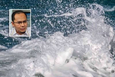 JPS Pulau Pinang meramalkan fenomena air pasang besar akan berlaku di Pulau Pinang antara 18 hingga 21 Oktober ini. - Gambar hiasan 123RF (Gambar kecil: Mohd Nazri)