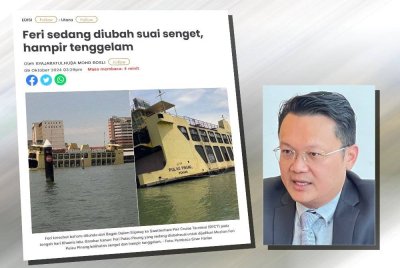 Laporan Sinar Harian. Gambar kecil: Yeoh Soon Hin