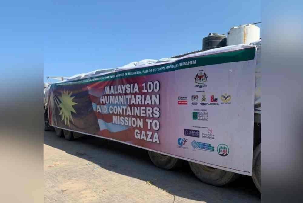 Sebanyak 10 kontena Malaysia yang membawa makanan dan barang keperluan berjaya memasuki Gaza.