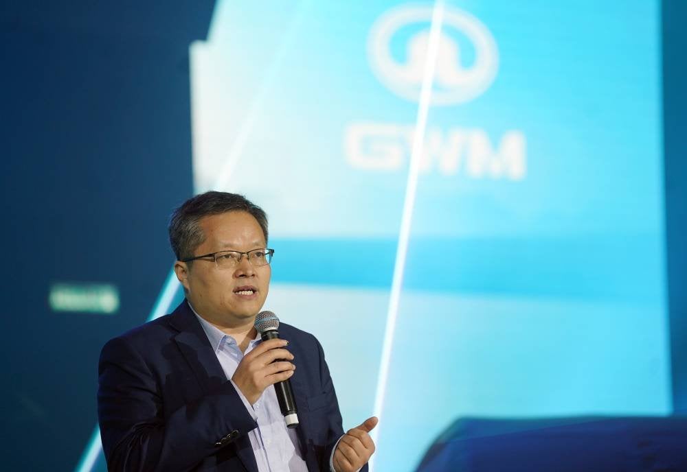 James menyampaikan ucapan pada pelancaran GWM HAVAL H6 HEV pada Rabu.