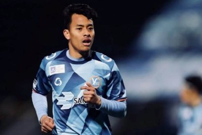 Luqman ketika ini beraksi bersama YSCC Yokohama di liga Jepun. Foto Agensi