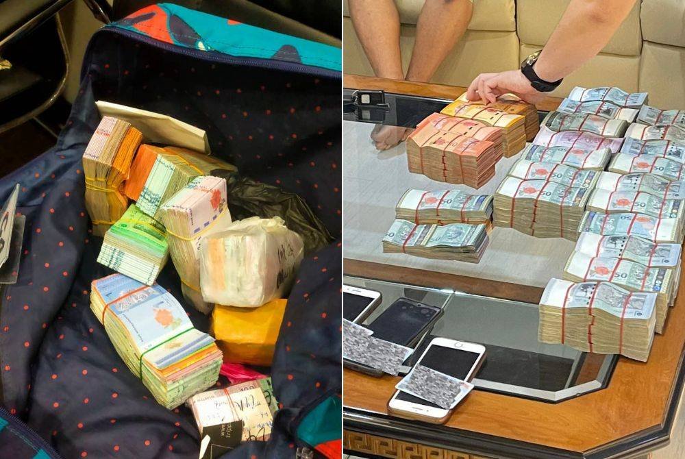 Wang tunai RM1.4 juta dirampas dalam serbuan Operasi Jenayah Rentas Sempadan Tawau yang dikordinasikan ESSCOM.