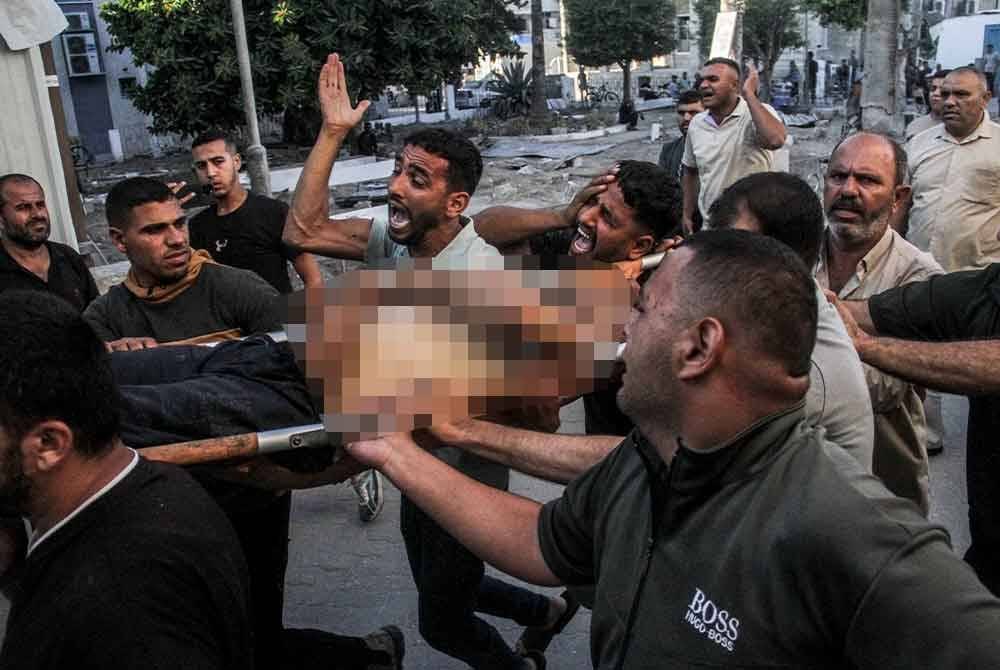 Angka kematian rakyat Palestin akibat serangan Israel semakin meningkat. Foto Xinhua