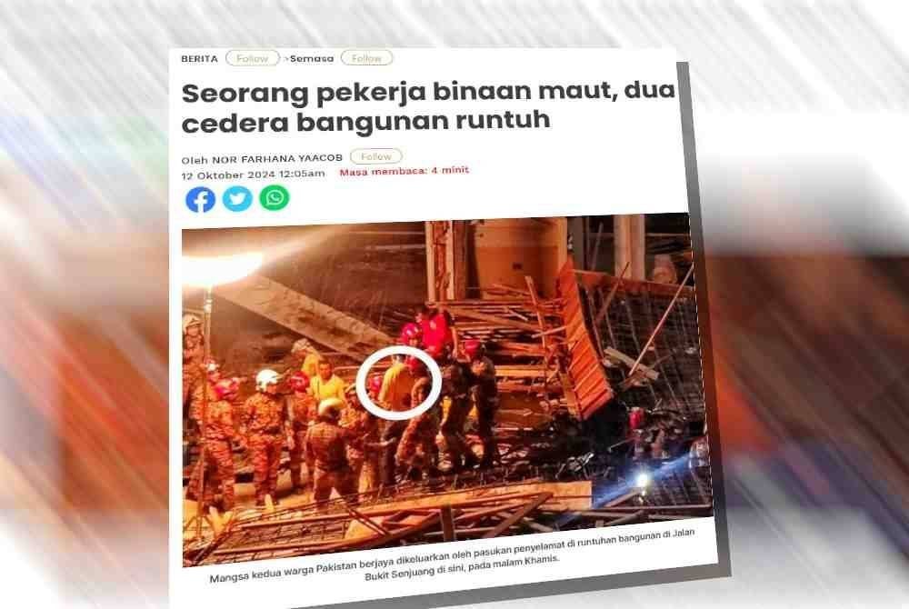 laporan Sinar harian pada Sabtu.