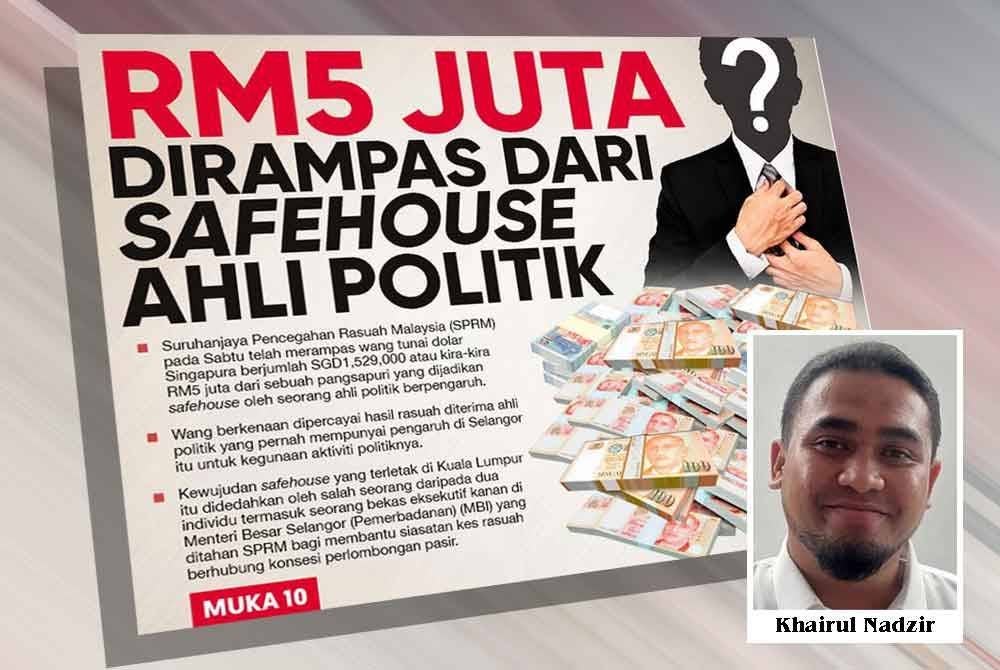 Laporan muka depan Sinar Harian pada Isnin.