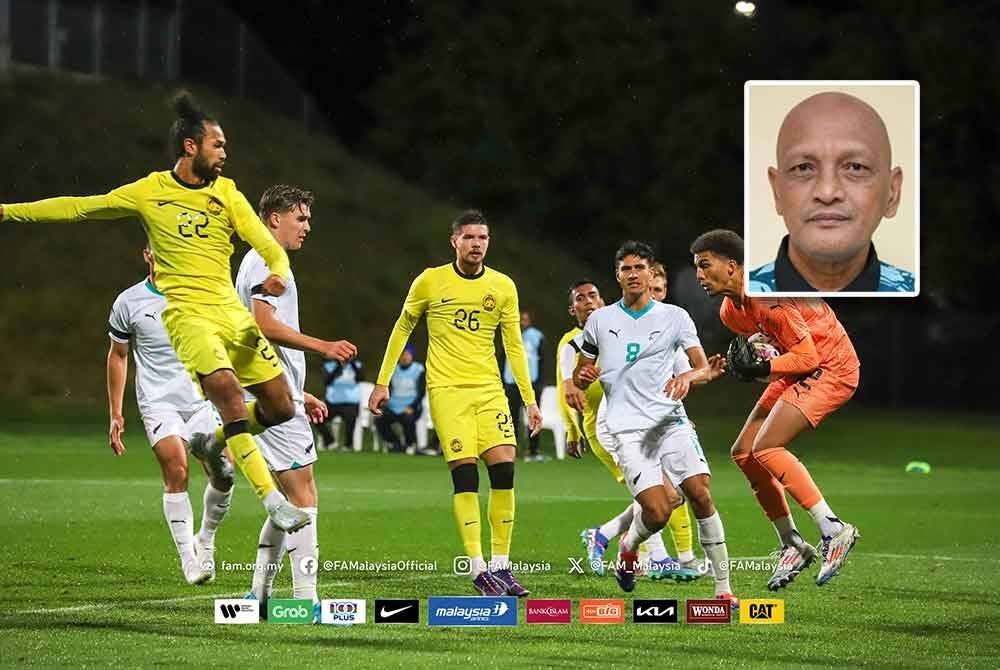 Skuad negara dibelasah oelh New Zealand 0-4 dalam aksi persahabatan di Auckland. FOTO: FAM (Gambar kecil: DR PEKAN RAMLI)