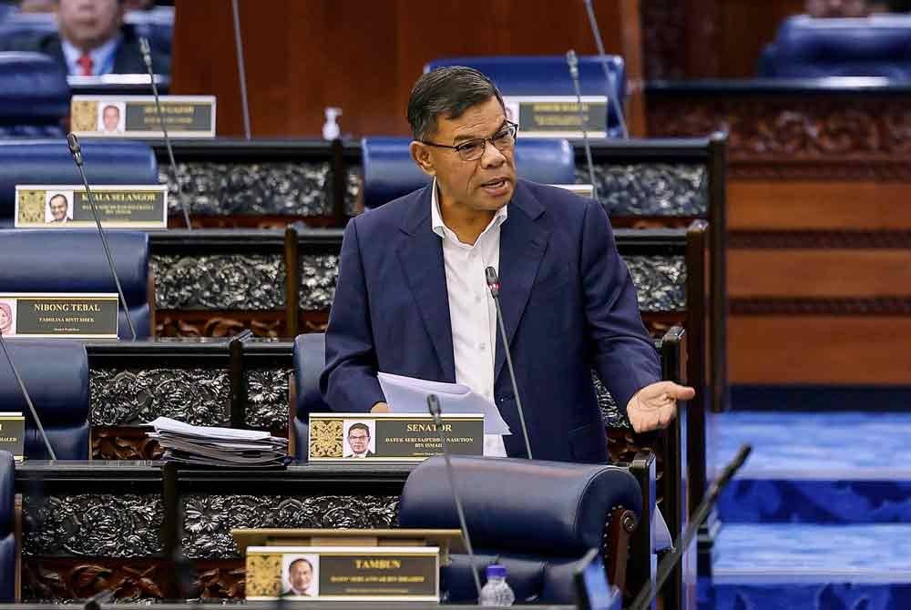 Saifuddin Nasution pada Persidangan Dewan Rakyat sempena Mesyuarat Ketiga Penggal Ketiga Parlimen ke-15 di Bangunan Parlimen pada Selasa. Foto Bernama