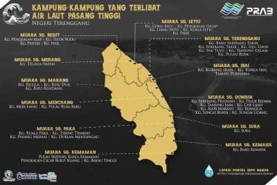 Sebanyak 41 kampung dijangka dinaiki air ekoran fenomena besar yang dijangka berlaku bermula malam Khamis hingga 25 Oktober depan.