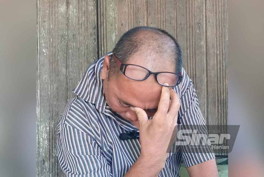 Anuar sebak ketika menceritakan saat terakhir dia bertemu anaknya pada petang Selasa lalu.