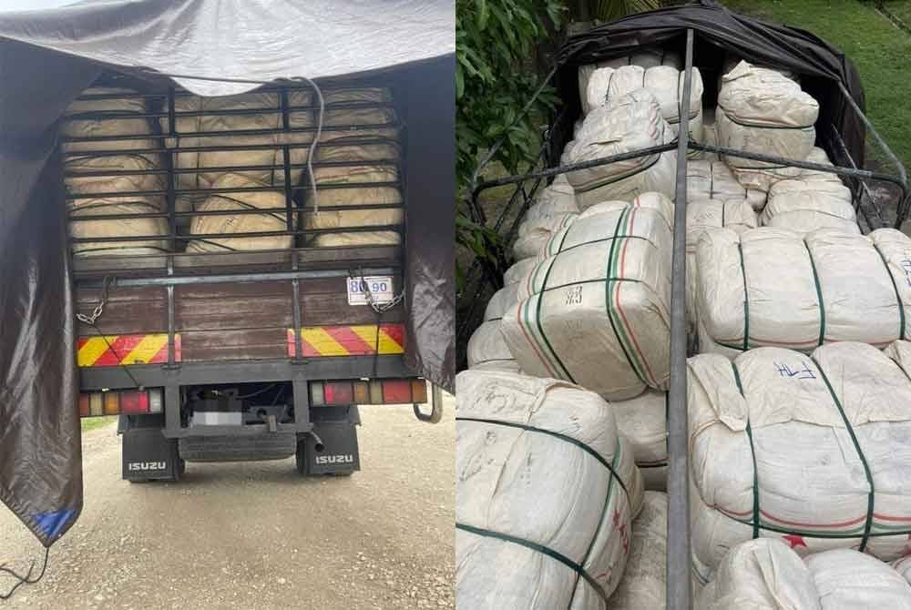 Batalion 9 Pasukan Gerakan Am (PGA) Kuala Terengganu menahan seorang lelaki membawa 7,000 kilogram (kg) pakaian terpakai (bundle) dipercayai diseludup dari Thailand di sekat pintas Pos Nibong, Tumpat pada Jumaat.