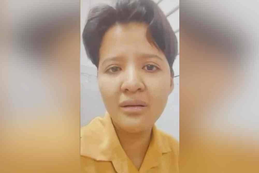 Tangkap layar video temu bual Nur Nilam bersama Astro Gempak pada Jumaat.